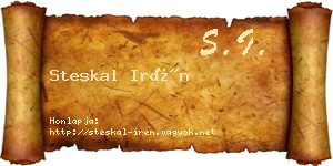 Steskal Irén névjegykártya